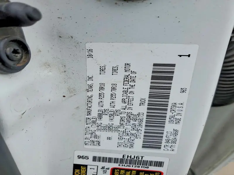 2017 TOYOTA TUNDRA SR5 4WD 5.7L V8 DOUBLE CAB