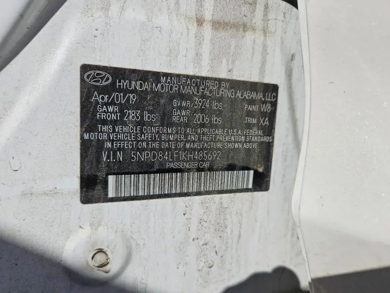 2019 HYUNDAI ELANTRA SE  
