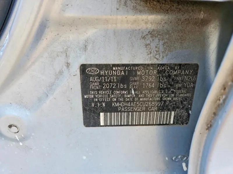 2012 HYUNDAI ELANTRA GLS  