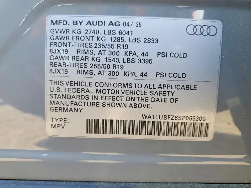 2025 AUDI Q4 E-TRON PREMIUM PLUS  
