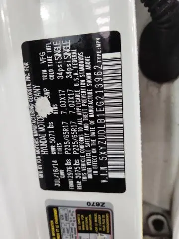 2014 HYUNDAI SANTA FE SPORT   