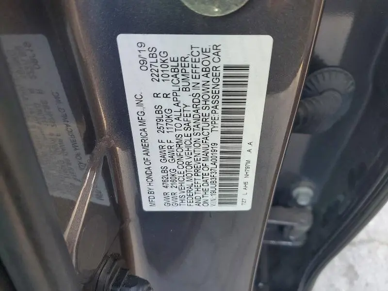 2020 ACURA TLX   