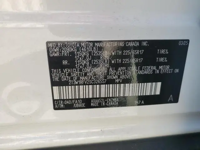 2025 TOYOTA RAV4 XLE  