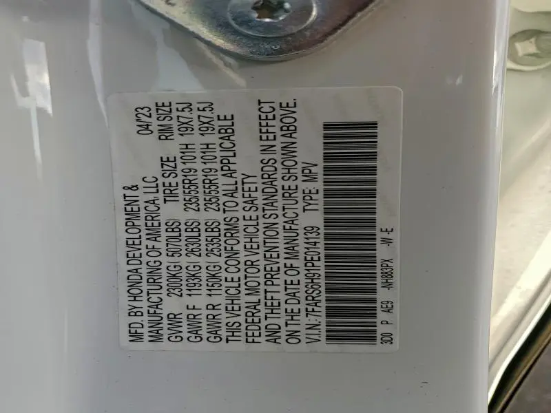 2023 HONDA CR-V SPORT TOURING  