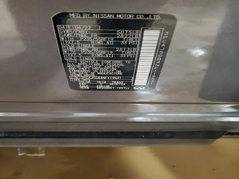 2022 INFINITI QX50 ESSENTIAL  