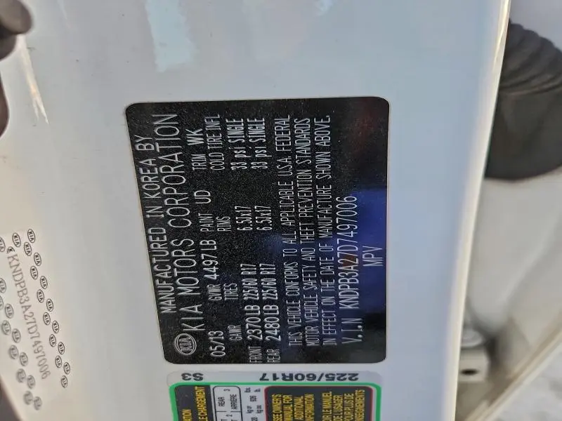 2013 KIA SPORTAGE BASE  