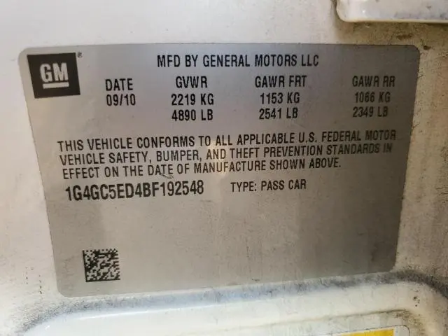 2011 BUICK LACROSSE CXL  