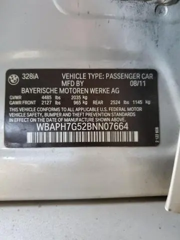 2011 BMW 328 I