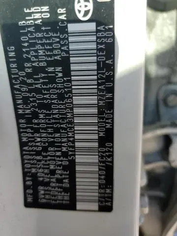 2021 TOYOTA COROLLA SE  