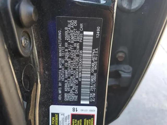 2013 TOYOTA AVALON BASE  