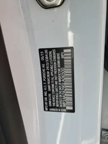 2016 PORSCHE CAYENNE