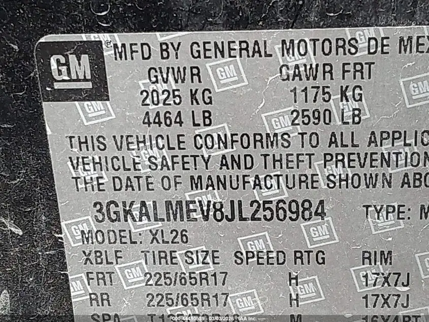 2018 GMC TERRAIN SLE