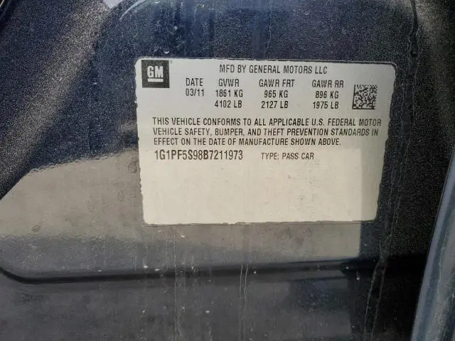 2011 CHEVROLET CRUZE LT