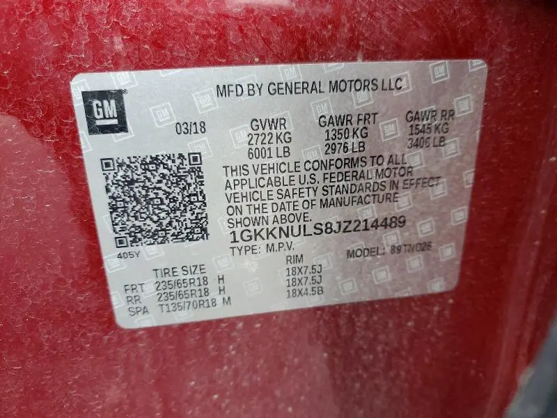 2018 GMC ACADIA SLT-1  