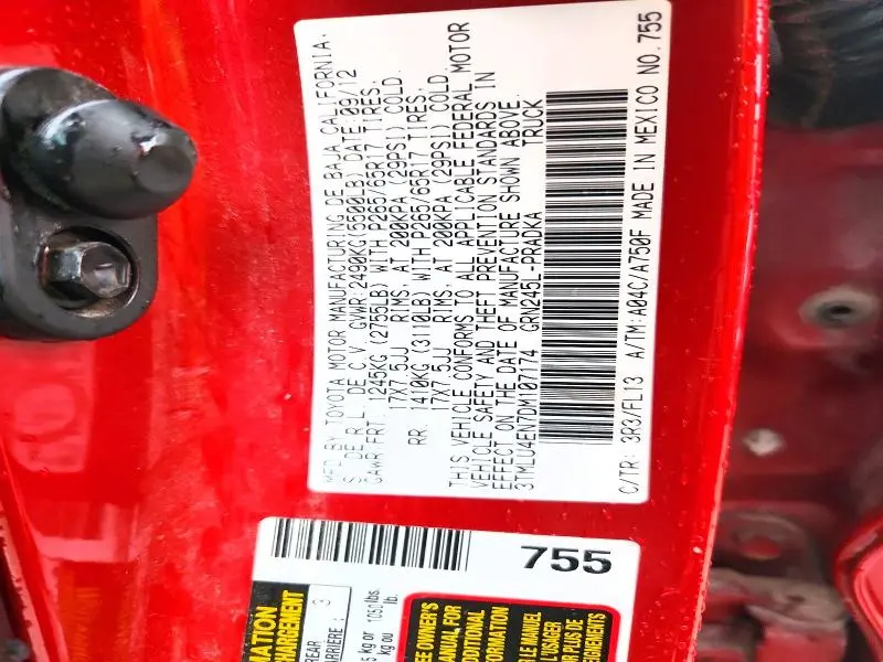 2013 TOYOTA TACOMA V6  