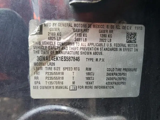 2014 CHEVROLET CAPTIVA LTZ