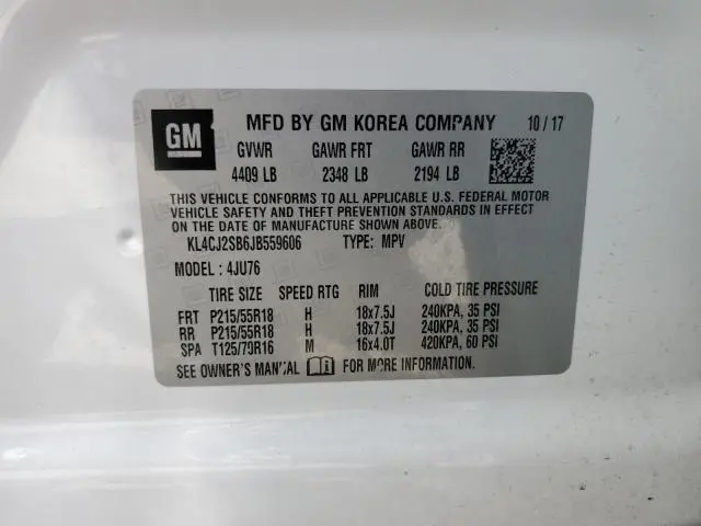 2018 BUICK ENCORE SPORT TOURING  