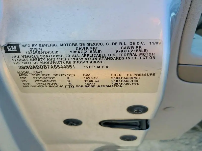 2010 CHEVROLET HHR LT  