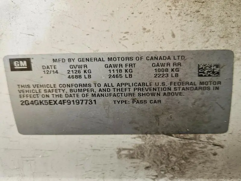 2015 BUICK REGAL   