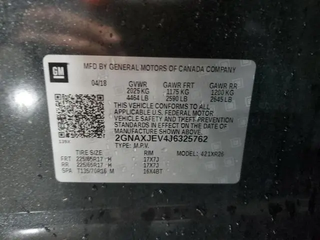 2018 CHEVROLET EQUINOX LT  