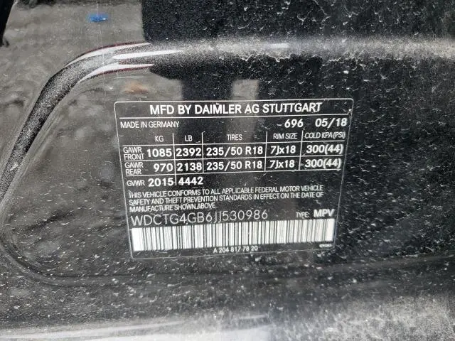 2018 MERCEDES-BENZ GLA 250 4MATIC  