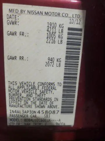 2013 NISSAN ALTIMA 2.5  