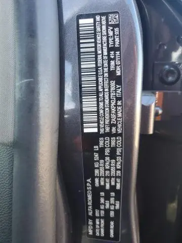 2018 ALFA ROMEO STELVIO SPORT  