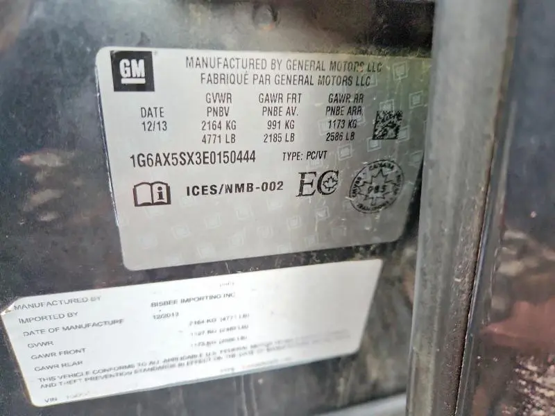 2014 CADILLAC CTS LUXURY COLLECTION  