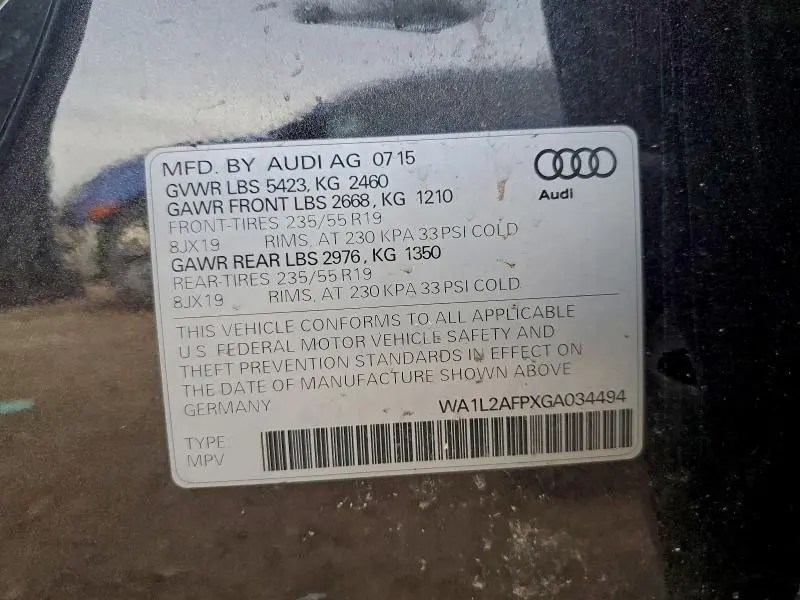 2016 AUDI Q5 PREMIUM PLUS  