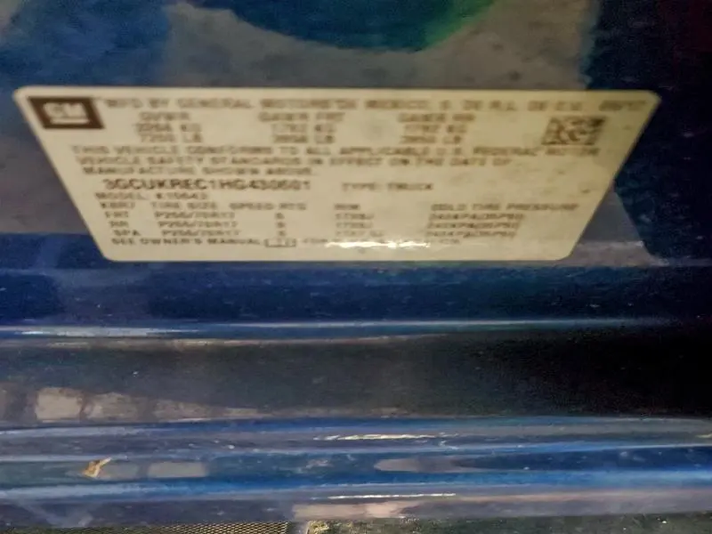 2017 CHEVROLET SILVERADO K1500 LT  