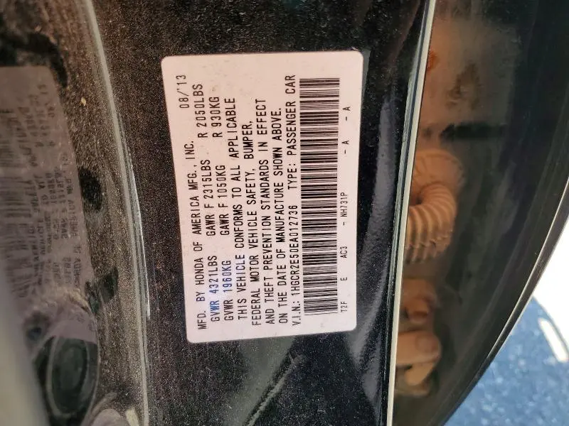 2014 HONDA ACCORD SPORT  