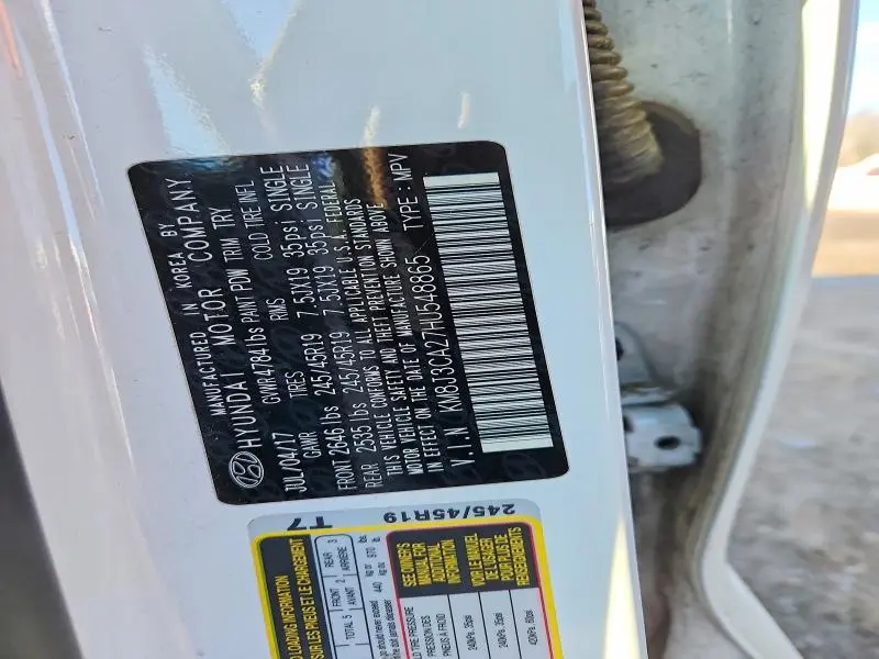 2017 HYUNDAI TUCSON LIMITED  