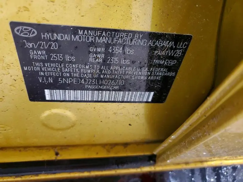 2020 HYUNDAI SONATA SEL PLUS  