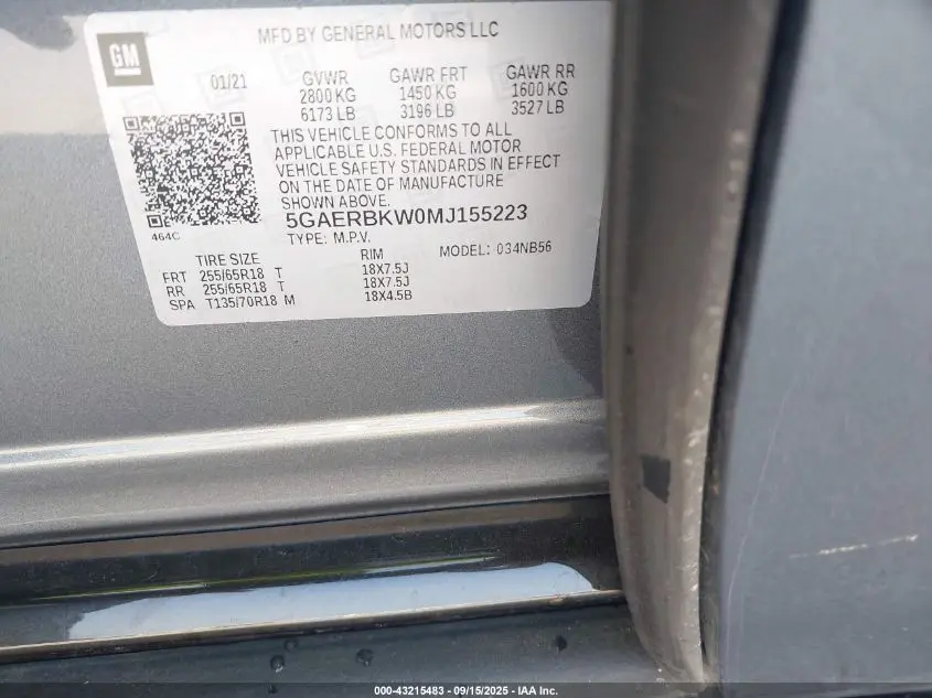 2021 BUICK ENCLAVE FWD ESSENCE