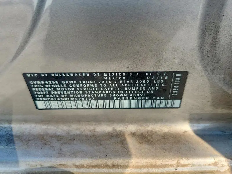 2015 VOLKSWAGEN GOLF TDI  