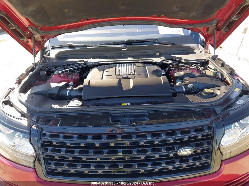 2017 LAND ROVER RANGE ROVER 5.0L V8 SUPERCHARGED