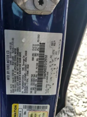 2015 FORD FUSION SE  