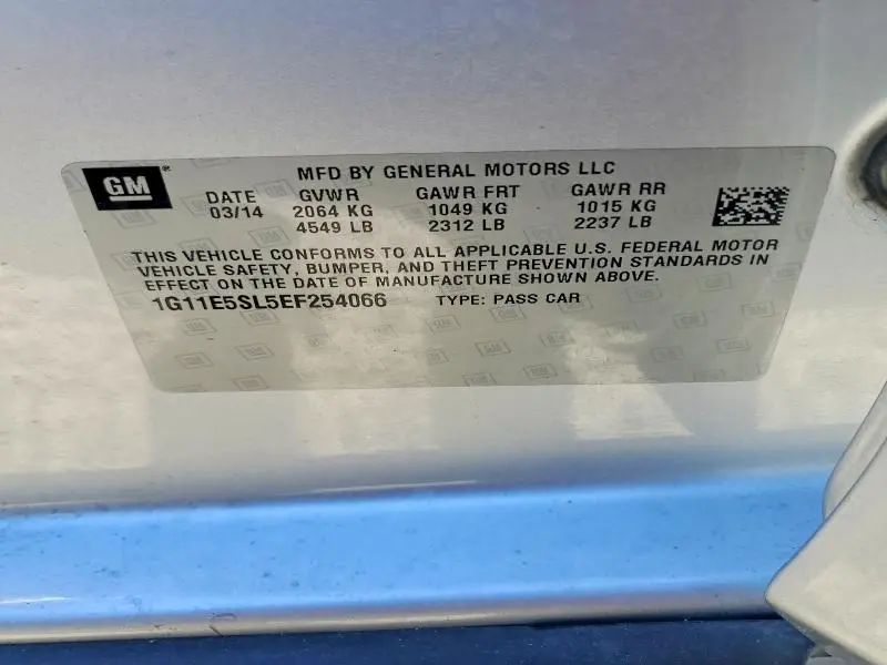 2014 CHEVROLET MALIBU 2LT  