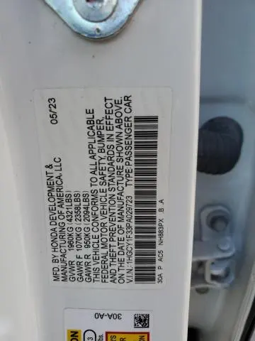 2023 HONDA ACCORD EX  