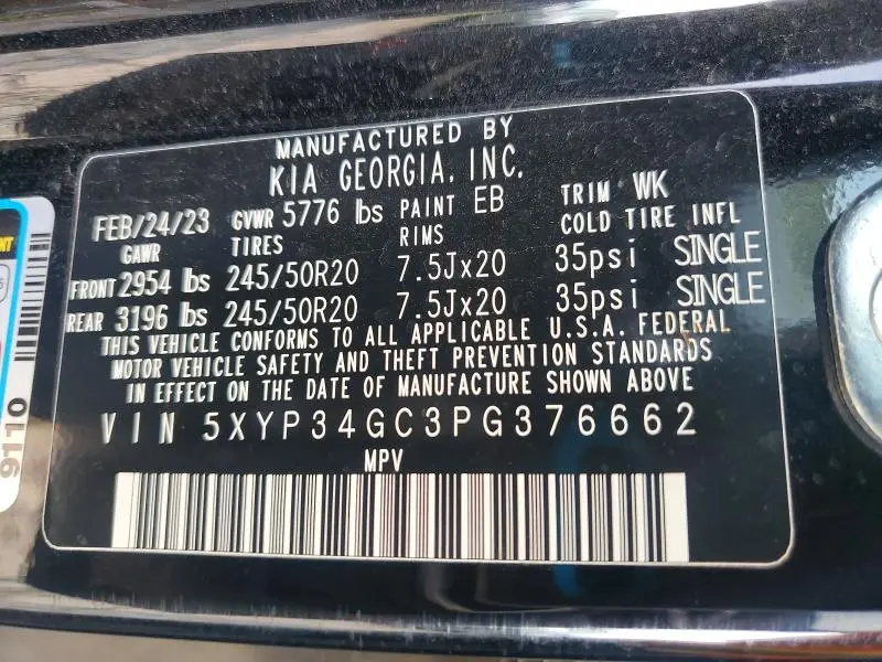 2023 KIA TELLURIDE EX  