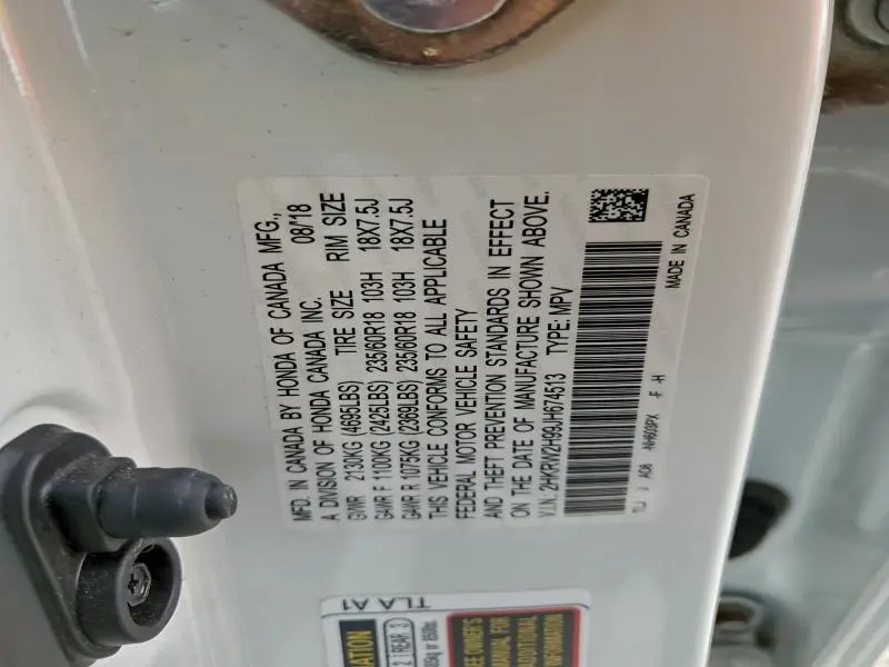 2018 HONDA CR-V TOURING  