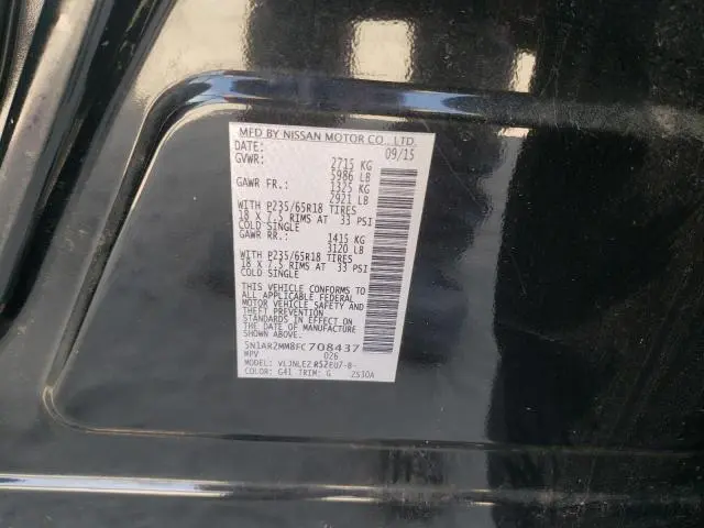 2015 NISSAN PATHFINDER S  