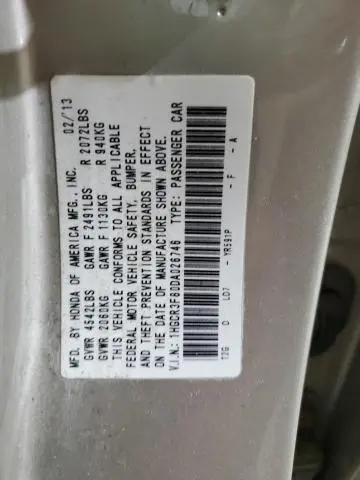 2013 HONDA ACCORD EXL  