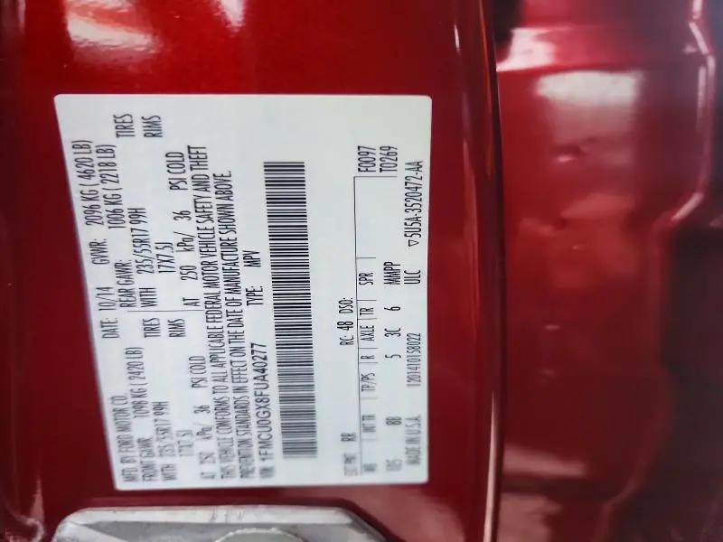 2015 FORD ESCAPE SE  