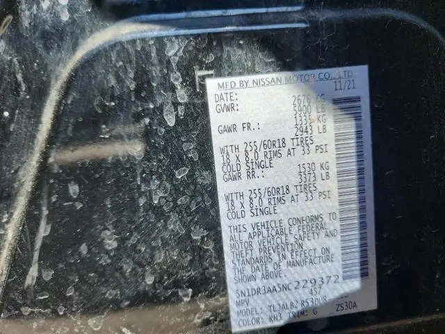 2022 NISSAN PATHFINDER S  