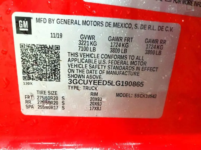 2020 CHEVROLET SILVERADO K1500 RST  