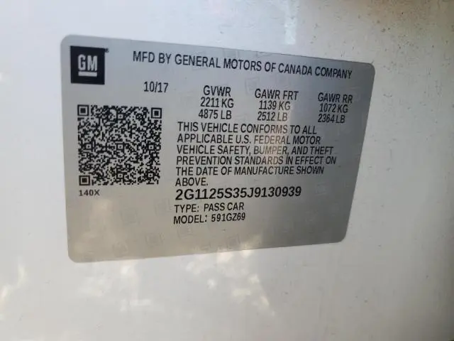 2018 CHEVROLET IMPALA PREMIER  