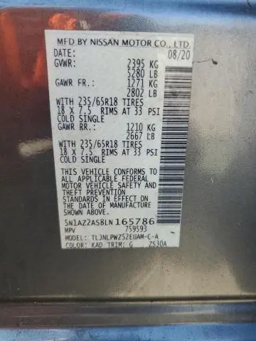 2020 NISSAN MURANO S  