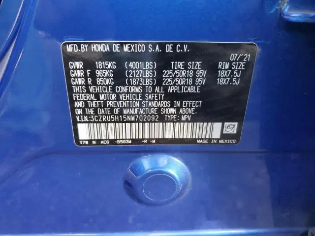 2022 HONDA HR-V SPORT  
