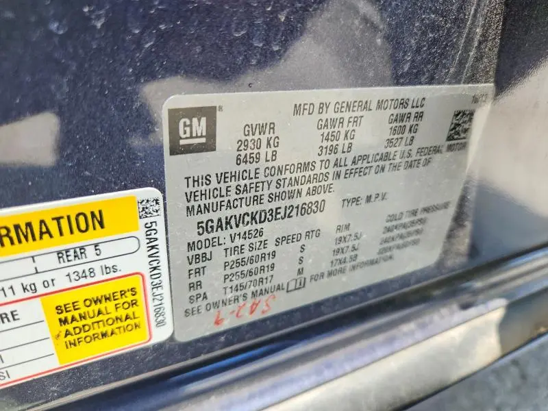 2014 BUICK ENCLAVE   